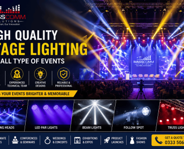 High Quality Stage Lighting Services in Islamabad by MassComm Solutions Pvt. Ltd. MassComm Solutions Stage lighting is one of the most important parts of any successful event. Whether it is a corporate conference, concert, wedding, exhibition, seminar, product launch, fashion show, or public gathering, professional lighting can completely change the look and feel of an event. If you are searching for high quality stage lighting services in Islamabad, MassComm Solutions Pvt. Ltd. is one of the most trusted names in the event management industry. The company offers modern and professional stage lighting solutions for all types of events across Islamabad and Pakistan. High Quality Stage Lighting Services in Islamabad by MassComm Solutions Pvt. Ltd. Professional Stage Lighting for Every Event MassComm Solutions provides complete stage lighting setups for small, medium, and large-scale events. Their experienced technical team understands how to create the perfect lighting environment according to the event type, venue size, audience, and stage design. The company offers lighting solutions for: Corporate events Conferences and seminars Weddings and mehndi events Concerts and musical nights Fashion shows Award ceremonies Product launches Exhibitions and expos Government events Religious gatherings Outdoor festivals Their lighting experts carefully plan every setup to make the stage attractive, professional, and visually powerful. Modern Lighting Equipment MassComm Solutions uses advanced and high-quality stage lighting equipment to deliver premium event experiences. The company owns a large inventory of lighting equipment, which helps them provide reliable and affordable services without depending on third parties. Lighting Equipment Available Moving head lights Beam lights LED par lights Follow spot lights Audience blinders Laser lights Wash lights Pixel lights Smoke machines DMX lighting controllers Truss lighting systems Intelligent lighting systems The company continuously upgrades its inventory to maintain international event standards in Pakistan. Why Stage Lighting Is Important Professional stage lighting does much more than simply brighten a venue. It creates mood, improves audience engagement, highlights speakers and performers, and gives events a premium look. Good lighting helps: Improve stage visibility Enhance event atmosphere Make events look professional Improve photography and videography Create exciting visual effects Increase audience attention This is why professional event planners in Islamabad always focus on quality lighting arrangements. Experienced Technical Team One of the biggest strengths of MassComm Solutions Pvt. Ltd. is its highly trained technical team. Lighting setup is not only about equipment. It also requires proper planning, programming, positioning, and operation. Their skilled lighting operators and technicians ensure smooth event execution from setup to closing ceremony. The team manages: Lighting design DMX programming Truss setup Power management On-site technical support Live event operation This professional approach helps clients enjoy stress-free events. Affordable Lighting Solutions in Islamabad Many clients believe professional lighting services are expensive, but MassComm Solutions offers budget-friendly stage lighting packages for all event sizes. Because the company owns its equipment and logistics, clients get: Competitive pricing High-quality equipment Professional support Reliable services Complete event solutions Whether you need a simple conference lighting setup or a large concert lighting production, the company can customize packages according to your requirements and budget. Complete Event Production Services Besides stage lighting, MassComm Solutions also provides: SMD screens on rent Professional sound systems Event staging Trussing systems Event branding and printing Shell scheme stalls Event décor Live streaming Event coverage Corporate event management This makes the company a complete one-stop solution for events in Islamabad. Trusted Name in the Event Industry Over the years, MassComm Solutions Pvt. Ltd. has successfully managed and supported many high-profile events across Pakistan. Their commitment to quality, professionalism, and customer satisfaction has made them one of the leading event management companies in Islamabad. Clients trust the company because of: Experienced management Modern equipment Skilled manpower On-time execution Affordable rates Professional event standards Final Words Lighting can make or break the overall impact of an event. High-quality stage lighting creates energy, excitement, and a professional atmosphere that leaves a lasting impression on guests. If you are planning an event and looking for reliable stage lighting services in Islamabad, MassComm Solutions Pvt. Ltd. offers complete and professional lighting solutions for all types of events. From corporate conferences to concerts and weddings, MassComm Solutions continues to deliver world-class event lighting services with quality, creativity, and professionalism.